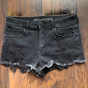 American Eagle Outfitters Black Jean Shorts
